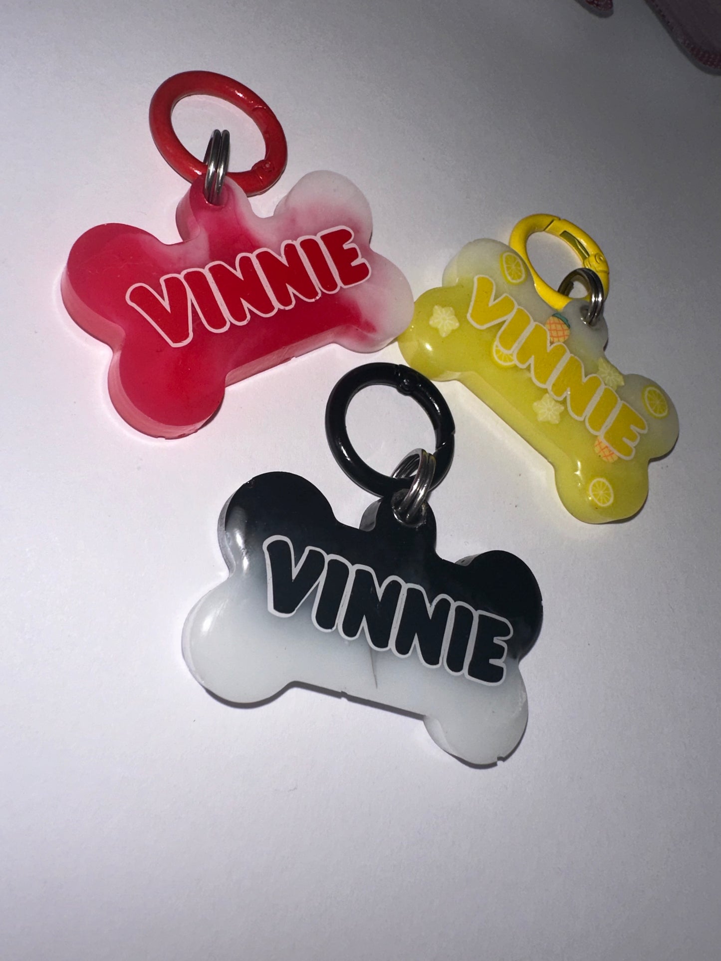 Marble Effect Dog Tag