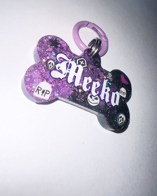 Horror Inspired Dog Tag