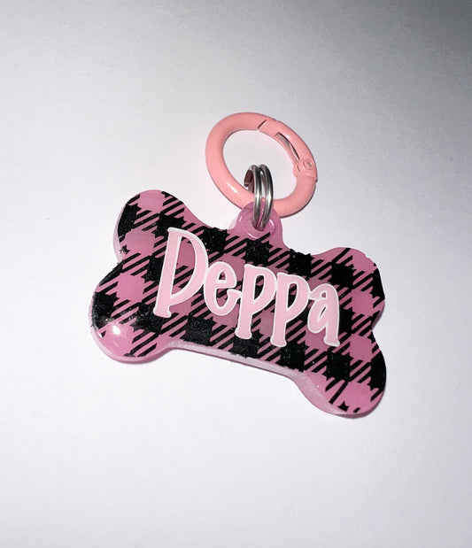 Tartan Dog Tag