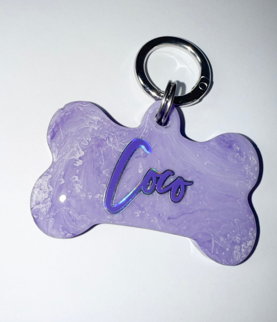 Marble Effect Dog Tag
