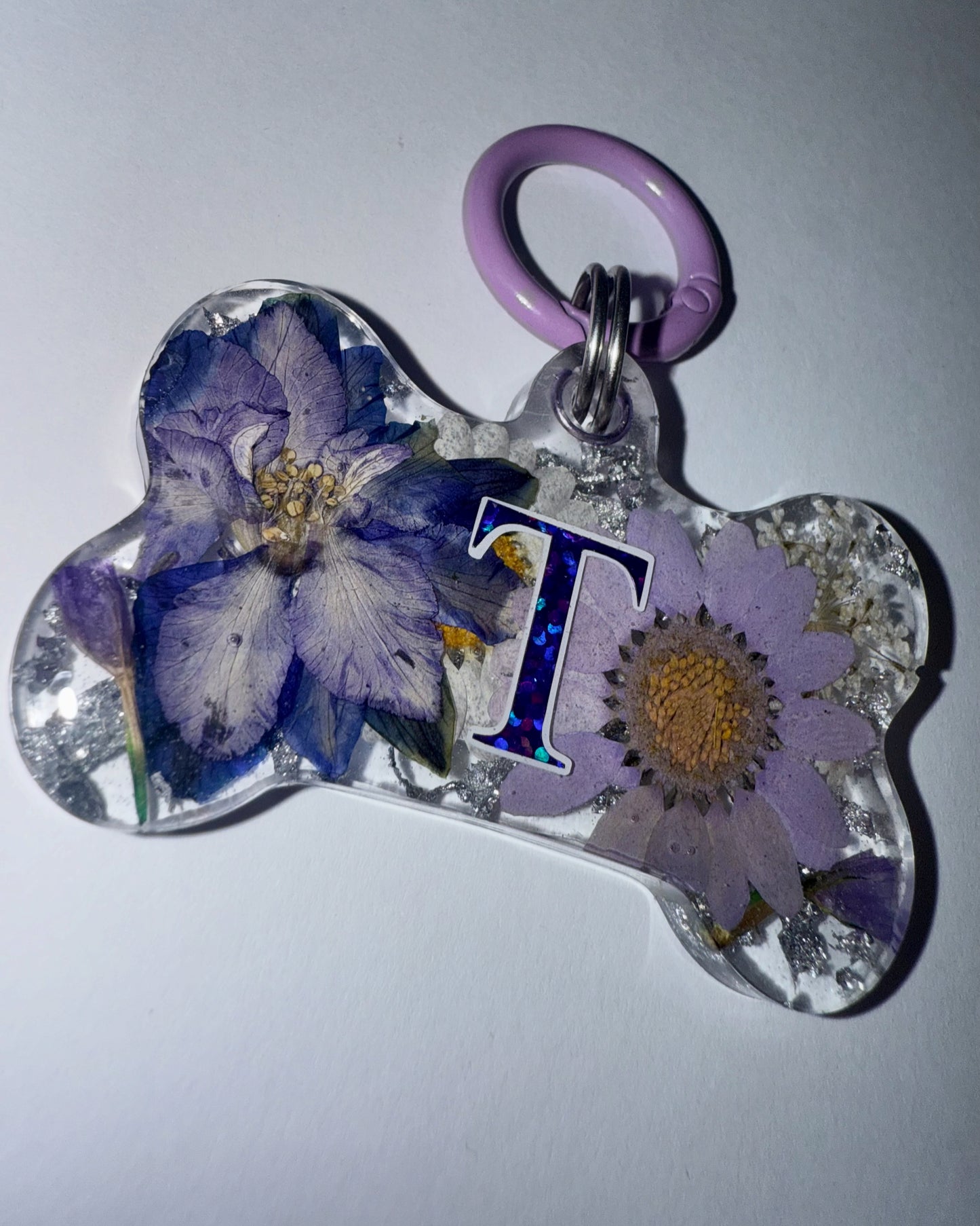 Floral Dog Tag