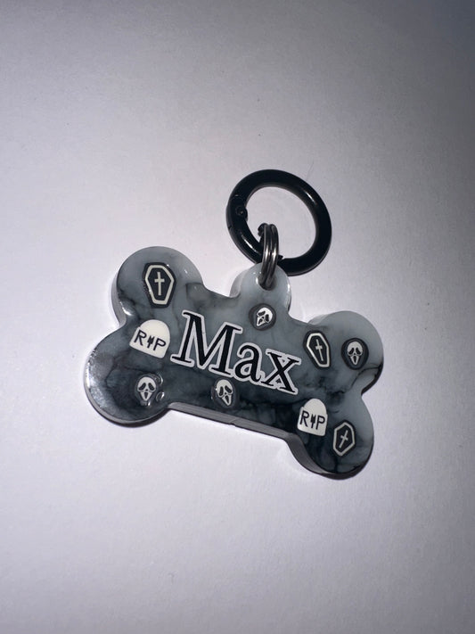 Horror Inspired Dog Tag