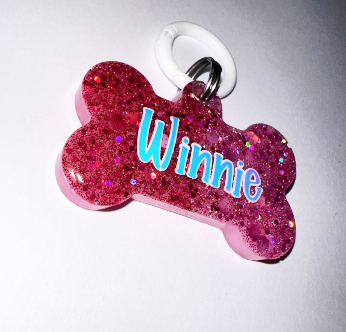 Plain Name Dog Tag